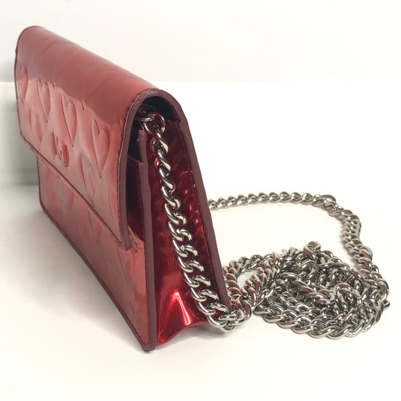 Marc Jacobs for Marc Jacobs Limited Edition Red Metallic Heart Crossbody/Clutch - Picture 5 of 16